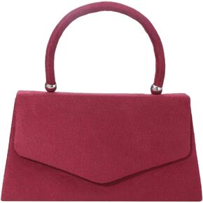 Women Suede Evening Bag Wedding Purse Cocktail Prom Handbag Formal Party Shoulder Bag