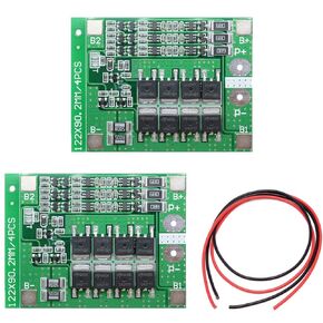 2Pcs PCB Protection Board 25A 3S 11.1V 12.6V Li-ion 18650 Lithium Battery Charger PCB BMS Protection Board Lipo Cell Module with Balance Charging for Current Drill Motor