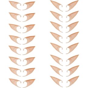16 Pair Elf Ears, Fairy Ears, Latex Fairy Pixie Elf Ears for Halloween Christmas Party Dress Up Cosplay Costume Accessories