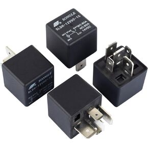 4 قطعة SLDH-12VDC-1C التتابع SLDH-12VDC-1C رقم 80A NC 5pin SPDT سبليت نوع سيارة شاحنة الأضواء التتابع in Kuwait