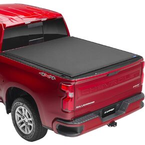 Lund Genesis Elite Roll Up Soft Roll Up Truck Bed Tonneau Cover | 96893 | Fits 2014-2018 Chevy/GMC Silverado/Sierra 6' 7" Bed (78.8")