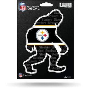 Rico Industries NFL Football Pittsburgh Steelers Big Foot 5" x 7" Vinyl Die-Cut Decal - Car/Truck/Home Accessory