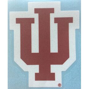 Craftique Indiana Hoosiers, Red/White Large Premium Vinyl Decal, Cornhole Boards