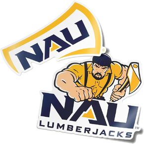 Desert Cactus Northern Arizona University NAU Lumberjacks Sticker Vinyl Decal Laptop Water Bottle Car Scrapbook (4 Inch Set V1)