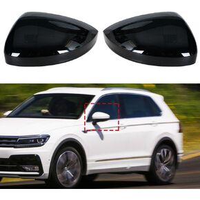 For VW Tiguan 2017-2020 Rearview Mirror Cover Wing Door Rear-view Cap Lid Turn Light left white