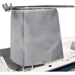 غطاء قارب وحدة التحكم المركزية T Top، غطاء وحدة التحكم المركزية العالمي T-Top للقارب، غطاء مقاوم للماء والغبار المضاد للأشعة فوق البنفسجية، يستخدم لحماية وحدة التحكم المركزية ومقعد السائق (84 بوصة طول 51 بوصة عرض 71 بوصة ارتفاع) in Kuwait