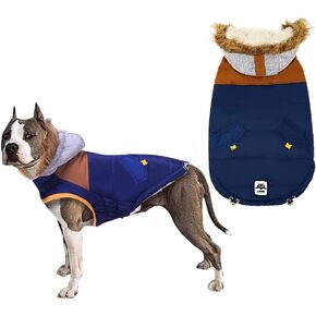 Dogs Windproof Cold Weather Coats, Dog Clothes Apparel Winter Vest, Cold Weather Dog Jacket, Dog Cold Weather Coats Warm, Small Dog Jacket Puppy Coats for Small Medium Large