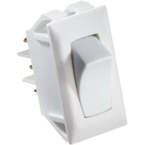 RV Designer S335, Rocker Switch, 10 Amp, On / On, SPDT, White, DC Electrical