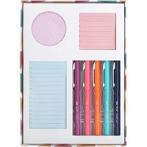 Mr. Pen- Sticky Noted Gift Box, 305 pcs, Pastel Colors, Sticky Note Set, Planner Sticky Notes, Round Sticky Notes, Square Sticky Notes, Mini List Sticky Sticky Notes, Felt-tip Pens, Note Pads and Pens