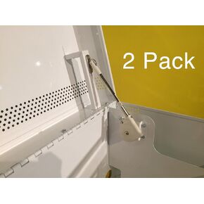 Sugatsune Lid Stay 105 Degree Open With Soft Close White (2 Pack)