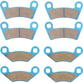 Front & Rear Ceramic Brake Pads Set for Polaris RZR 2008-2014 800, 2012-2019 570, 2009-2014 S 800, 4 sets Front and Rear Brake Pads