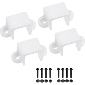 MECCANIXITY Motor Mounting Bracket Motor Base 11.5mm White with Screws Nuts for N20 Micro Gear Motor 4 Pack