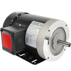 1.5HP Electric Motor 1750 RPM General Purpose Three Phase Motor 5/8" Shaft Diameter 4 Pole 56C TEFC 60HZ 230/460V