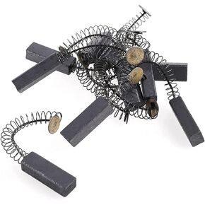 8 Pcs Carbon Brushes with Wire Leads and Brush Springs Attached 24mm x 8mm x 6 mm for Generic Electric Motor
