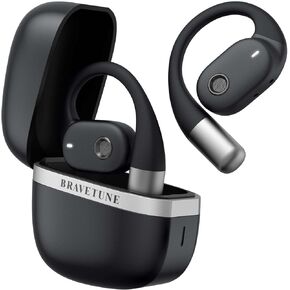 Open Ear Earbuds, Open-Ear True Wireless Headphones, Bluetooth Headphones w/Mic, OWS Air Conduction Earphones for Home, Traveling, Business Workouts