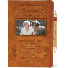 Letters To My Grandma In Heaven Journal 200 Pages Notebook A5 Lined with Window in Cover, In Loving Memory of Grandma, Memorial Sympathy Condolence Remembrance Grieving Gifts for Loss of Grandma