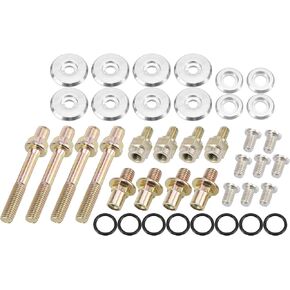 X AUTOHAUX Low Profile Engine Valve Cover Washer Bolt Kit Silver Tone for Honda B-Series B16A2 B16A3 B17A1 B18C1 B18C5