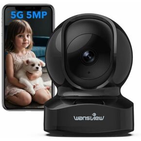 Wansview Security Camera, IP Camera 2K, WiFi Home Indoor Camera for Baby/Pet/Nanny, 2 Way Audio Night Vision, Works with Alexa, with TF Card Slot and Cloud