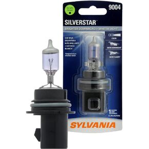 SYLVANIA - 9003 SilverStar - High Performance Halogen Headlight Bulb, High Beam, Low Beam and Fog Replacement Bulb, Brighter Downroad with Whiter Light (Contains 1 Bulb)