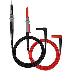 TL010 Insulated Silicone Adjustable length Test Lead Set/Push and Pull test probe For Multmeter DMM 1000V,10A