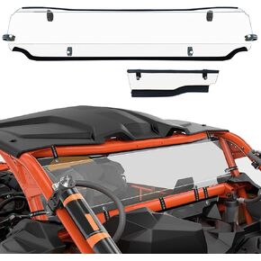 StarknightMT X3 Rear Windshield, X3 Back Window Windscreen Compatible with 2017-2024 Can Am Maverick X3& X3 Max (Except for XMR Models) Heavy Duty Clear