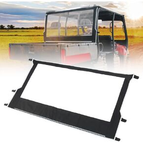 KEMIMOTO UTV Soft Rear Window, PVC Back Windshield Panel Compatible with Polaris Ranger 500 700 2002-2008 Dustproof Waterproof Sunshade Accessories
