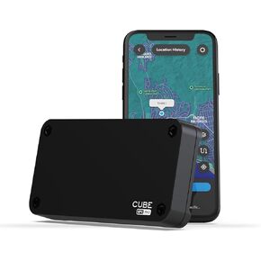 Cube Professional GPS Tracker for Vehicles Assets, Magnetic GPS Trackers, Car Tracker Device: Real Time Worldwide Location Geo-Fencing + Rechargeable One Year Battery Requires Subscription