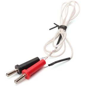 Handheld K Type Surface Thermocouple Temperature Sensor 100cm Wire Banana-Type Plug Probe Measurement Range -50°C -350°C K Type Thermocouple Probe Temperature Probes and Sensors