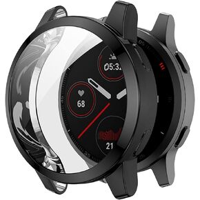 LOKEKE Compatible for Garmin Venu 2 Protective Case Cover, Full Coverage TPU Protective Case Cover Shell for Garmin Venu 2/ Vivoactive 4(Venu 2, Black)