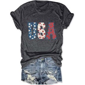 Loves Jesus and America Too Shirt She's a Good Girl Loves Jesus and America Too 4th of July Patriotic Independence Day Shirt