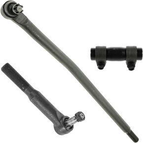 Steering Kit 3 Piece Set Drag Link Tie Rod Adjusting Sleeve Pitman Arm for Ford