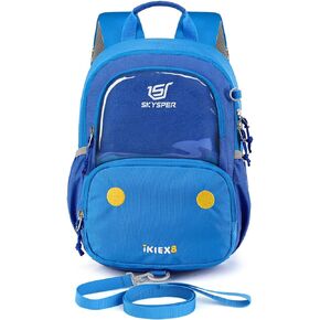 SKYSPER Small Toddler Backpack with Safety Anti-lost Leash Kids Travel Daypack for Preschool Kindergarten for Boys Girls