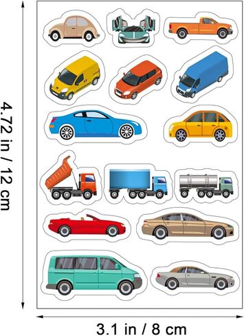 Toddmomy 10 أوراق لافتات الطرق ملصقات إشارات المرور ملصقات علامات الشوارع الشارات علامات النقل في الشوارع للأطفال مجموعة لعب البناء in Kuwait