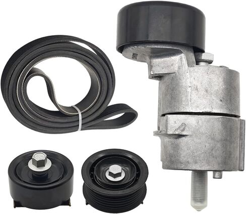 Belt Tensioner & Idler Pulley V-Ribbed Belt Kits Fit for Hyundai Sonata Kia 2.0L 2.4L Replace 252122G760 2528125000 25281-25000 25287-25110 25212-2G760 in Kuwait