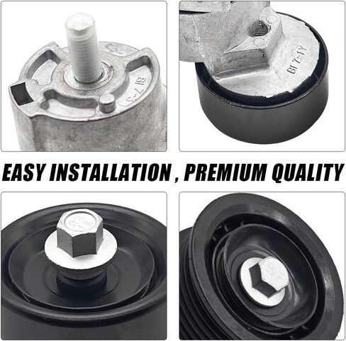 Belt Tensioner & Idler Pulley V-Ribbed Belt Kits Fit for Hyundai Sonata Kia 2.0L 2.4L Replace 252122G760 2528125000 25281-25000 25287-25110 25212-2G760 in Kuwait