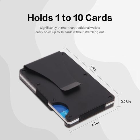 To My Son Gifts,Minimalist Personalized Engraved Metal Wallet,Slim Wallet for Men,Birthday Gifts Graduation Gifts Christmas Gift (TO MY SON) in Kuwait