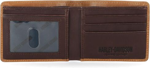 Harley Davidson Men's Leather RFID Blocking Billfold Wallet in Saudi Arabia