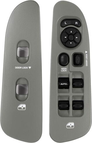 BASIKER Master Power Window Switch والحافة (جانب السائق) وإطار النافذة (جانب الركاب) لاستبدال 2002-2010 Dodge Ram 1500/2500/3500، أسود in Kuwait