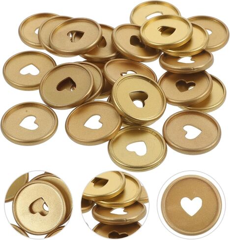 Toddmomy Paper Clips Binder Clips 35mm Book Binding Discs 24pcs Heart Loose Leaf Binder Rings Discbound Expansion Discs for Notepads Planners Extra Pages Notes Artwork Paper Clips Binder Clips in Saudi Arabia