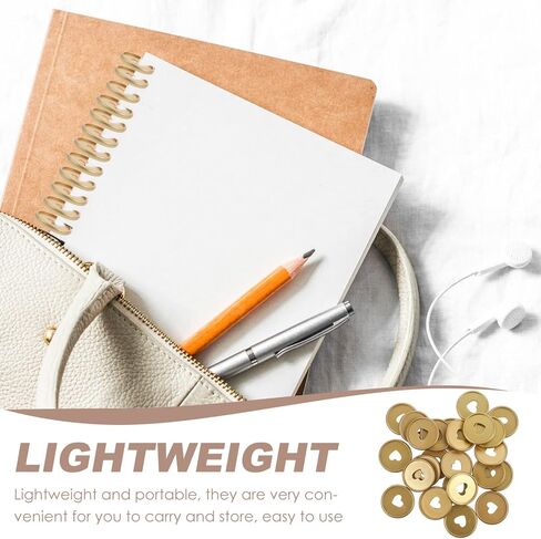 Toddmomy Paper Clips Binder Clips 35mm Book Binding Discs 24pcs Heart Loose Leaf Binder Rings Discbound Expansion Discs for Notepads Planners Extra Pages Notes Artwork Paper Clips Binder Clips in Saudi Arabia
