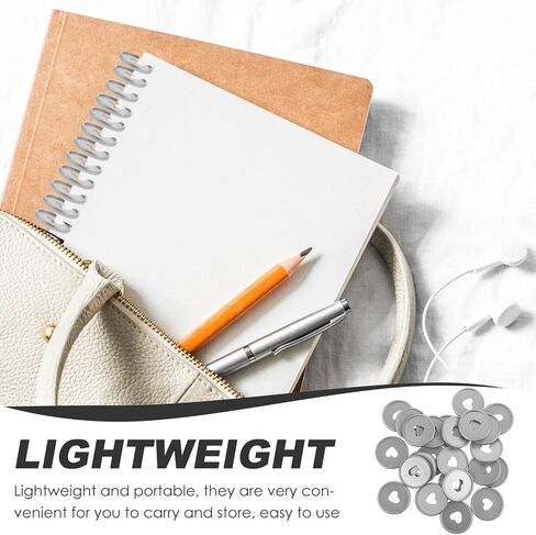 Toddmomy Paper Clips Binder Clips 35mm Book Binding Discs 24pcs Heart Loose Leaf Binder Rings Discbound Expansion Discs for Notepads Planners Extra Pages Notes Artwork Paper Clips Binder Clips in Saudi Arabia