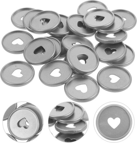 Toddmomy Paper Clips Binder Clips 35mm Book Binding Discs 24pcs Heart Loose Leaf Binder Rings Discbound Expansion Discs for Notepads Planners Extra Pages Notes Artwork Paper Clips Binder Clips in Saudi Arabia