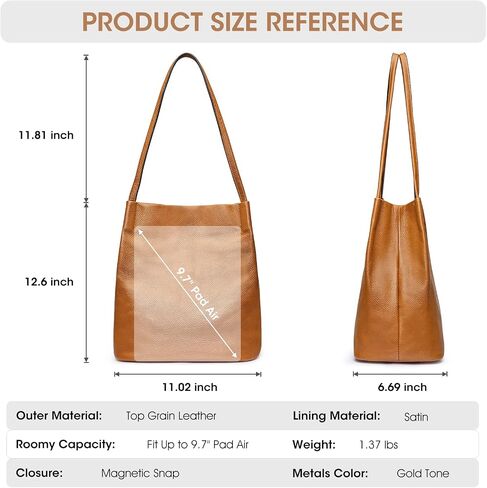 Kattee Soft Genuine Leather Shoulder Totes Bundle with Women Small Crossbody Bags in Saudi Arabia