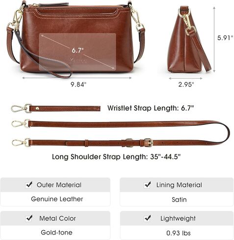 Kattee Soft Genuine Leather Shoulder Totes Bundle with Women Small Crossbody Bags in Saudi Arabia