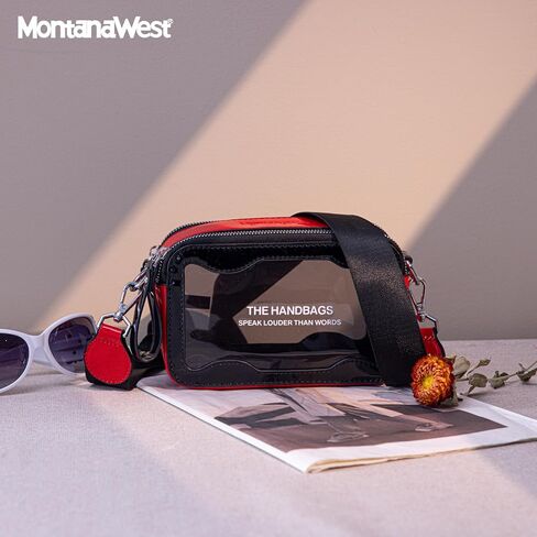 Montana West Clear Crossbody Bag for Women Fashion Transparent Purse in Saudi Arabia