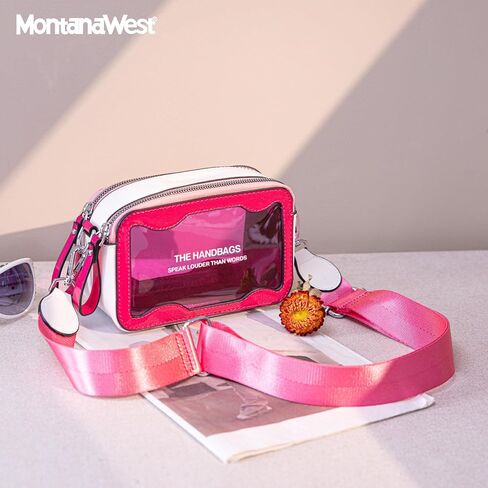 Montana West Clear Crossbody Bag for Women Fashion Transparent Purse in Saudi Arabia
