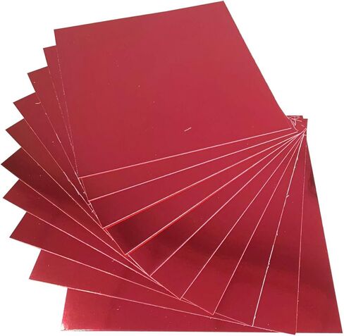 Premium 10 Sheets Mirror foil Board Sparkling Black Cardstock Reflective, Shiny Poster Board 12 x 12 inches 250GSM Use For Scrapbooking Paper Cutting Bending Or Shaping, 30cm in Kuwait