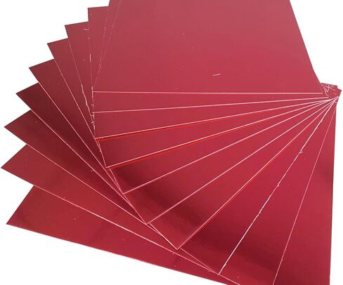 Premium 10 Sheets Mirror foil Board Sparkling Black Cardstock Reflective, Shiny Poster Board 12 x 12 inches 250GSM Use For Scrapbooking Paper Cutting Bending Or Shaping, 30cm in Kuwait