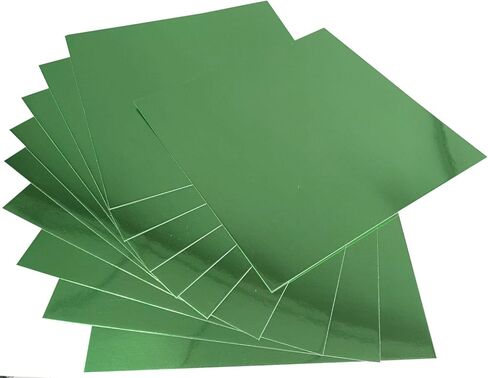 Premium 10 Sheets Mirror foil Board Sparkling Black Cardstock Reflective, Shiny Poster Board 12 x 12 inches 250GSM Use For Scrapbooking Paper Cutting Bending Or Shaping, 30cm in Kuwait