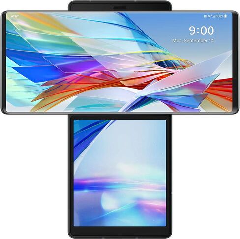 LG Wing 5G ATT مفتوح LMF100VM1A 6.8 بوصة 8 جيجابايت + 256 جيجابايت - رمادي أورورا (ضمان الولايات المتحدة) in Kuwait